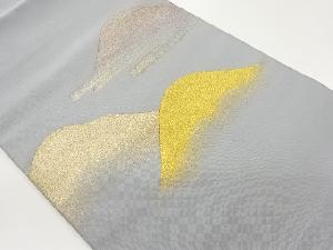 綴れ山に霞模様織出し名古屋帯